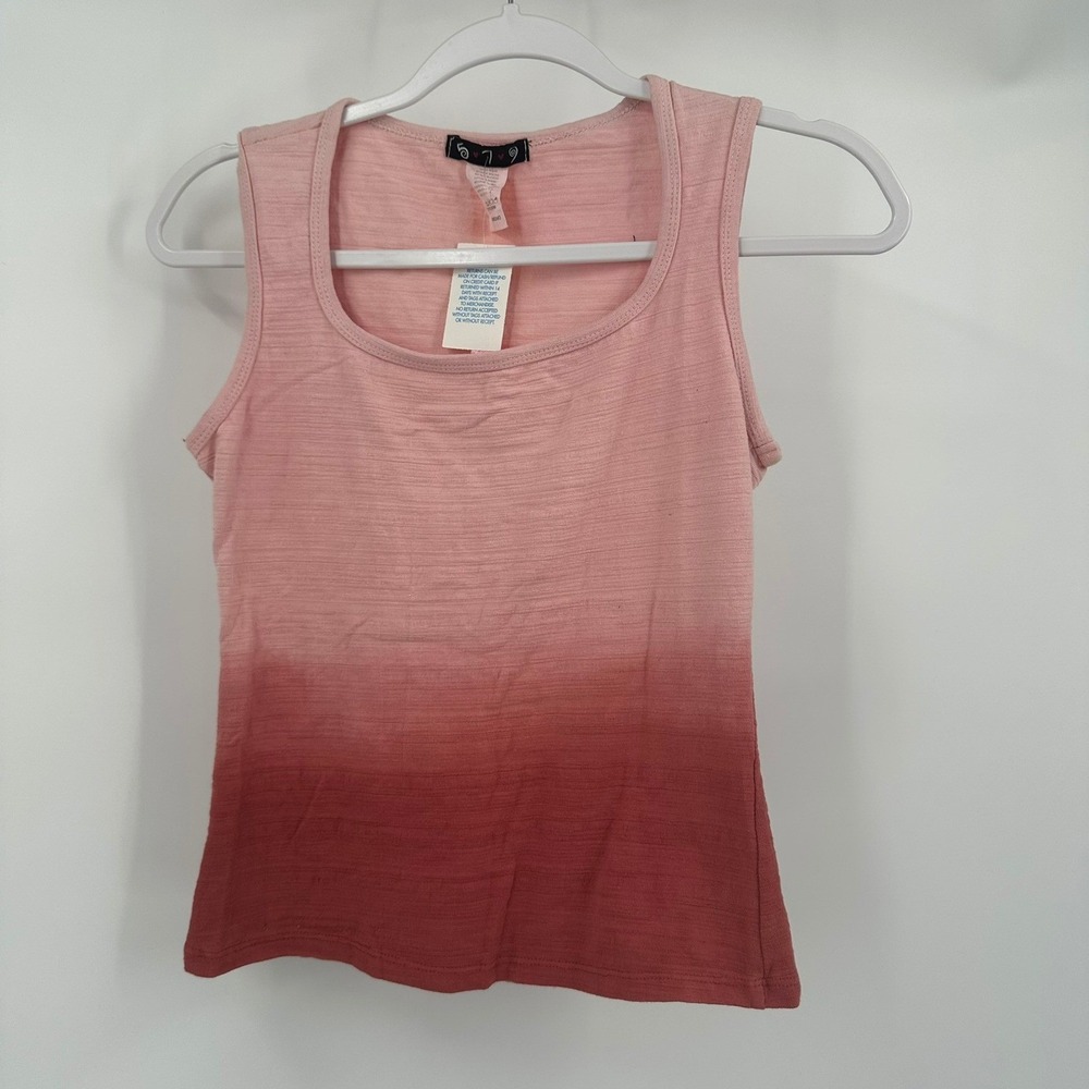 Women Vintage Y2K Coquette Tank Top Size M Indie Soft Girl Gradient Girly Baby T